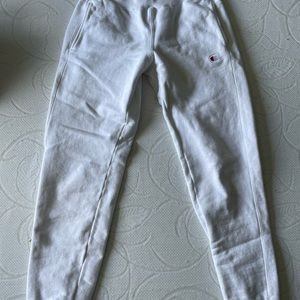 white champion sweatpants